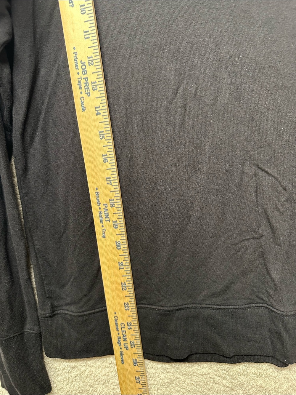 Athleta Sunrise V-Neck Sweatshirt Black Modal Lightweight Pullover Women’s M - Picture 9 of 10